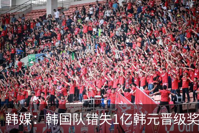 韩媒：韩国队错失1亿韩元晋级奖 但每人仍可拿8000万津贴